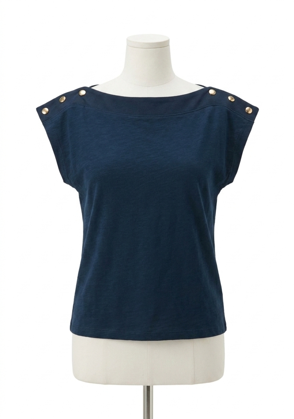 NEW NATION LTD brooks boatneck top in navy blue